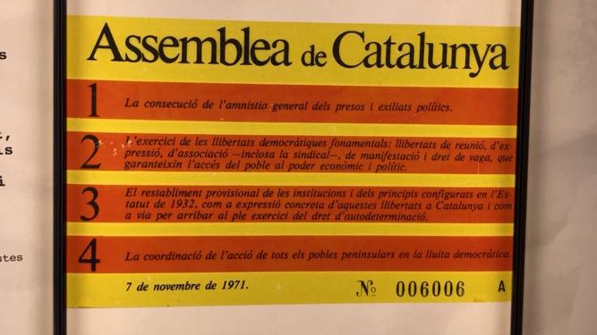 The Assembly of Catalonia's four key demands